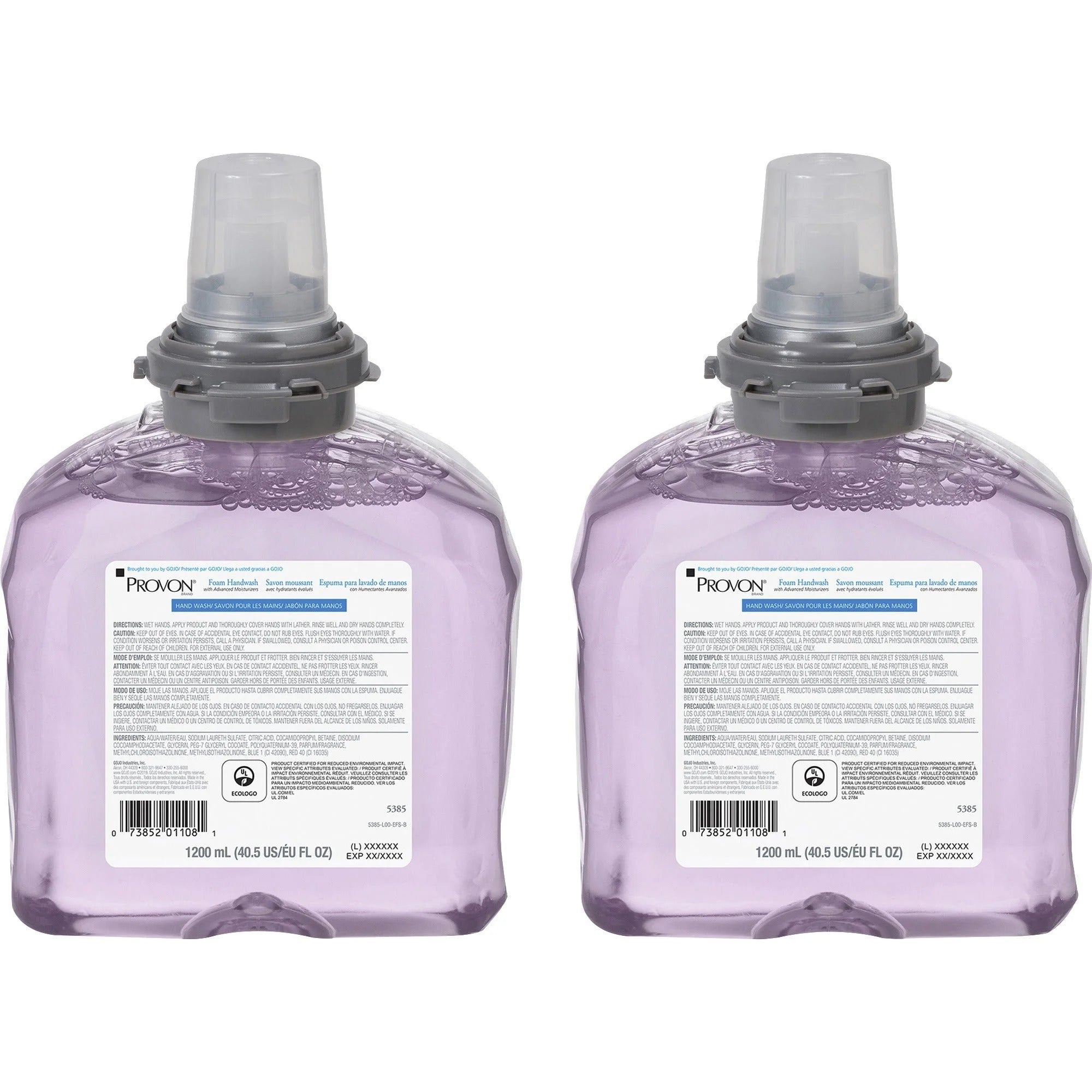 Provon TFX Moisturizer Foam Handwash - Cranberry Scent - 1.27qt - Germs Kill - Moisturizing - Rich Lather - Hand