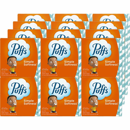 Puffs Basic Facial Tissue 8.40’’ Width x 8.20’’ Length White 24 / Carton 2 Ply (PGC84405CT) - Tissues