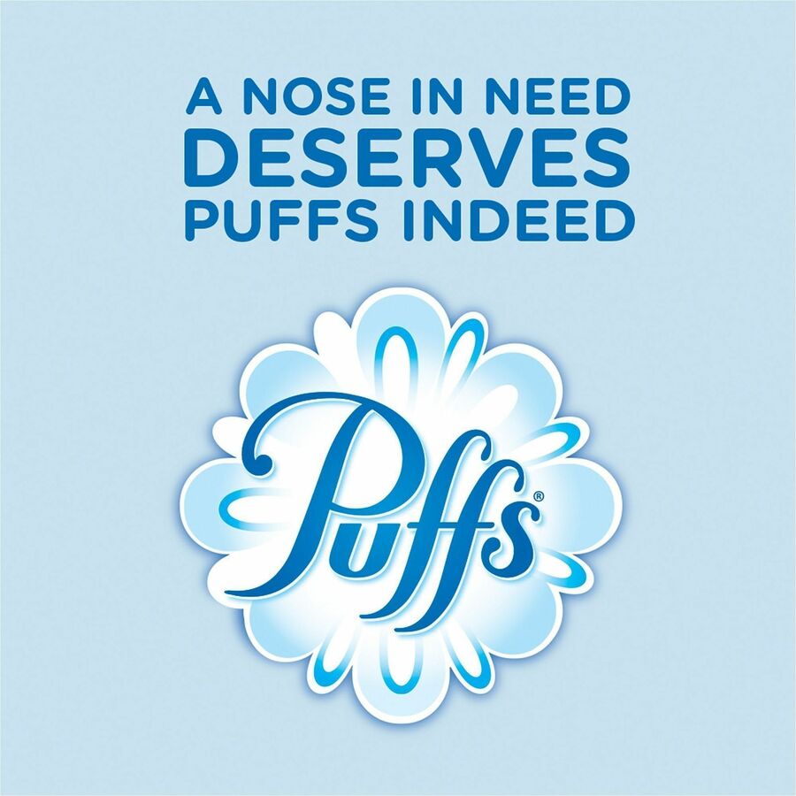 Puffs Basic Facial Tissues - 2 Ply - AssortedBox - 180/Box - 24 / Carton