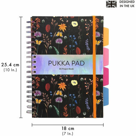 Pukka Pads Bloom B5 Hardcover Project Book - Assorted Pack Of 3 - Alternate-Image2