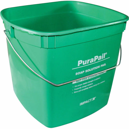 PuraPail Utility Cleaning Bucket - 1.50 gal - Green - Convenient Size - Buckets & Wringers