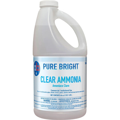 Pure Bright Custom Clear Ammonia - 64 fl oz - 8/Carton - Multipurpose Cleaners