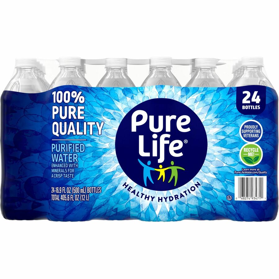 Pure Life Purified Bottled Water - Front