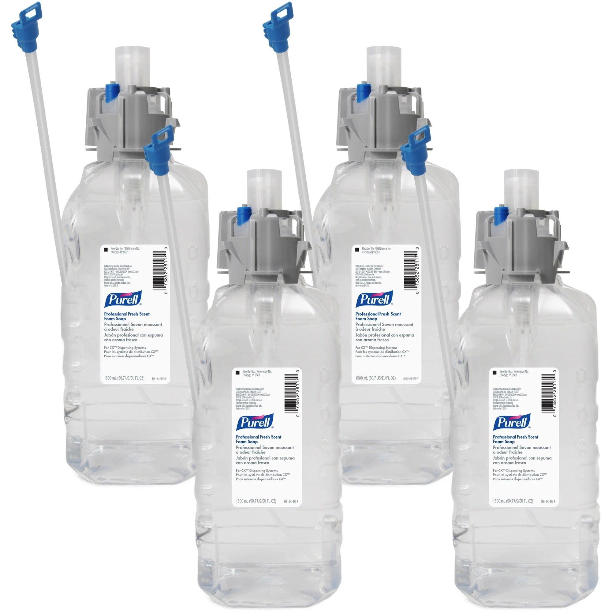 PURELL® 1500mL Fresh Scent Foam Soap Refill - Kills Germs - 4/Carton - Skin Care Dispensers & Refills