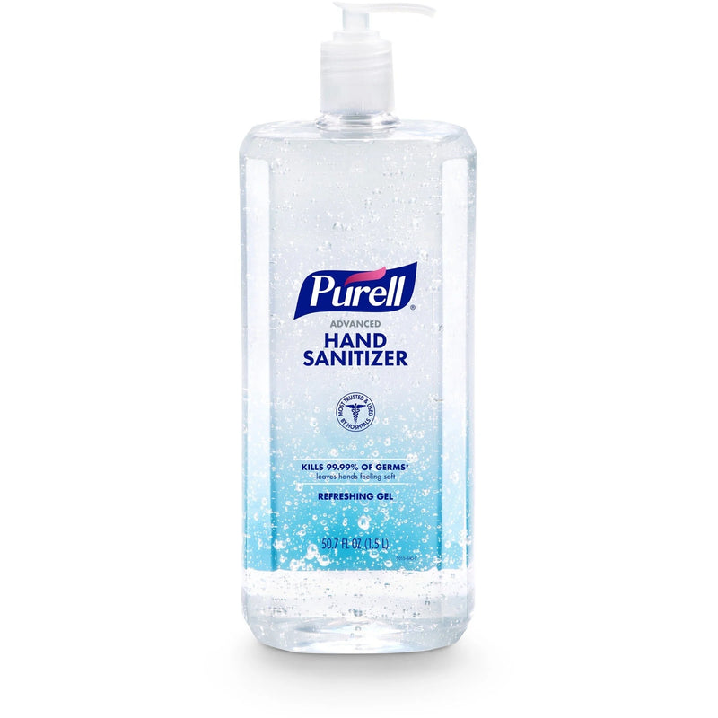 PURELL® Advanced Hand Sanitizer Gel - 1.59 Quart Pump Bottle - Kills Germs - Clear Formula - Sanitizers