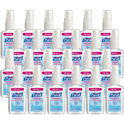 PURELL® Advanced Hand Sanitizer Gel - 2 fl oz Pump Bottle: Kills Germs Moisturizing - Sanitizers