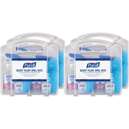 PURELL® Body Fluid Spill Kit - 8/Carton - White & Clear - Medical Kits