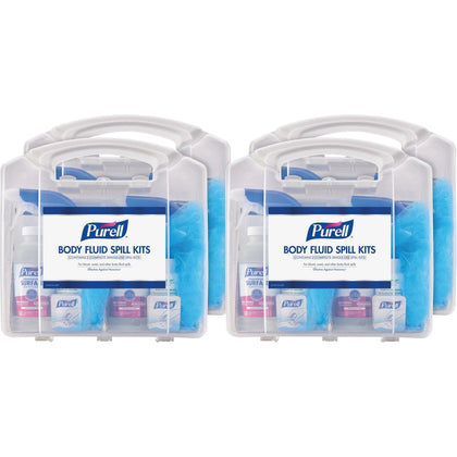 PURELL® Body Fluid Spill Kit - 8/Carton - White & Clear - Medical Kits