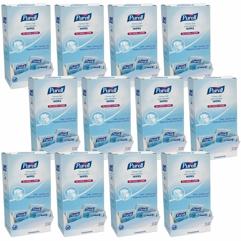 PURELL® Cottony Soft Sanitizing Wipes - 5x7 - 120/Box - 12 Carton - Hand Sanitizers
