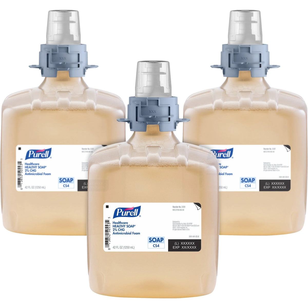 PURELL® CS4 Healthcare Foam Handwash: 2% CHG Antimicrobial Refill - 1.32 Quart - Hand Soaps/Cleaners