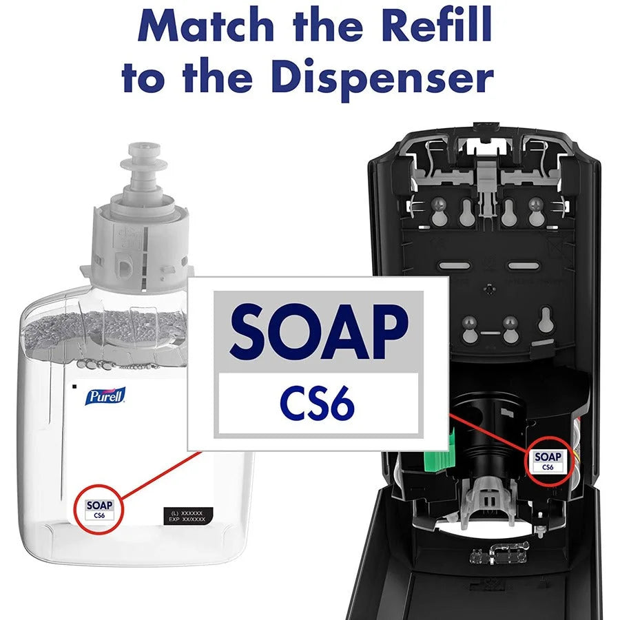 PURELL® CS6 Healthcare HEALTHY SOAP 2% CHG Antimicrobial Foam - 1.32 Quart - Hygienic Moisturizing Hand Soap - Skin