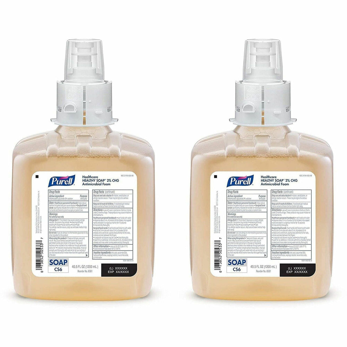 PURELL&reg; CS6 Healthcare HEALTHY SOAP 2% CHG Antimicrobial Foam - 2000
