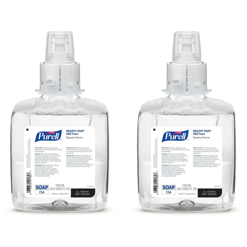 PURELL® CS6 Healthy Soap Mild Foam - Fresh Fruit Scent - Dirt Remover & Germ Killer - Skin Care Dispensers Refills