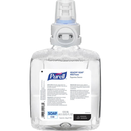 PURELL® CS8 Refill HEALTHY SOAP Mild Foam - Fresh Fruit Scent - 1.27 quart - Dirt Remover & Germ Killer - Skin Care