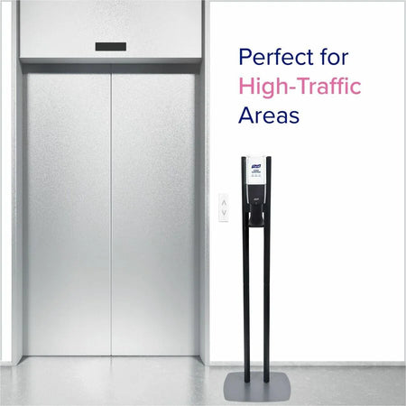 PURELL® ES10 Automatic Dispenser Floor Stand - Graphite - High Traffic Sanitizing Solution - Skin Care Dispensers &