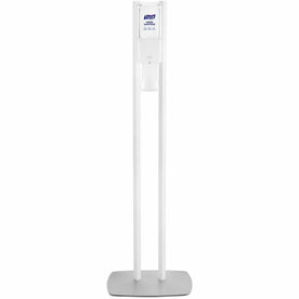 PURELL® ES10 Automatic Dispenser Floor Stand - White - For Sanitizing in High Traffic Areas - Skin Care Dispensers &