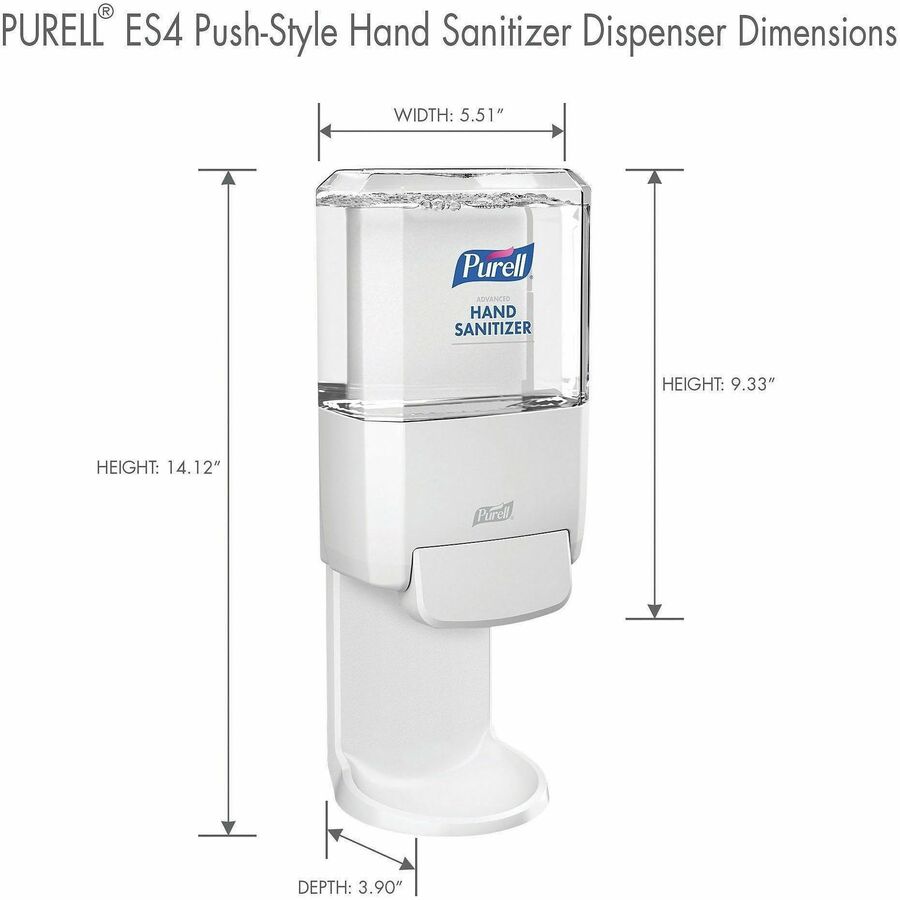 PURELL&reg; ES4 Hand Sanitizer Dispenser, Push-Style - Alternate-Image5