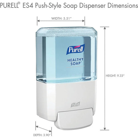 PURELL® ES4 Soap Dispenser - Manual - 1.27 Quart Capacity - White - Skin Care Dispensers & Refills