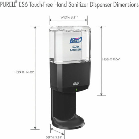 PURELL&reg; ES6 Touch-Free Hand Sanitizer Dispenser, Graphite (6424-01) - Alternate-Image5