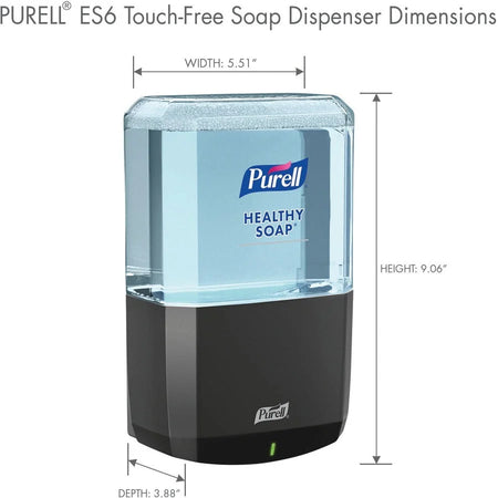 PURELL® ES6 Touch-free Hand Soap Dispenser - Automatic Graphite - Durable Wall Mountable - Skin Care Dispensers &