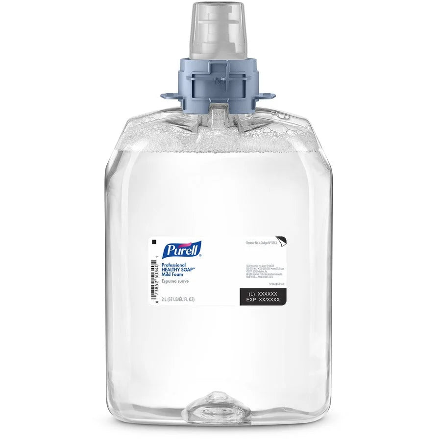 PURELL® FMX-20 HEALTHY SOAP™ Mild Foam Refill - Fragrance-free ScentFor - 67.6 fl oz (2 L) - Dirt Remover Kill Germs