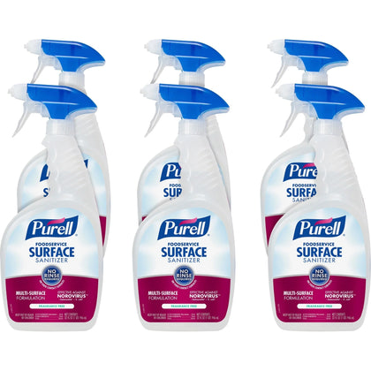 PURELL® Foodservice Surface Sanitizer - 32 fl oz - Rinse-free Fragrance-free - 6/Carton - Disinfectants