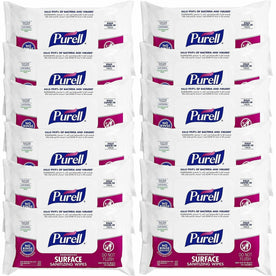 PURELL® Foodservice Surface Sanitizing Wipes - 72 per Packet - 12 Cartons - Cleaning