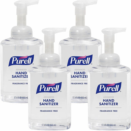 PURELL® Hand Sanitizer Foam - 1.09 lb Pump Bottle Dispenser - Kills Germs - Clear Quick Drying - Sanitizers
