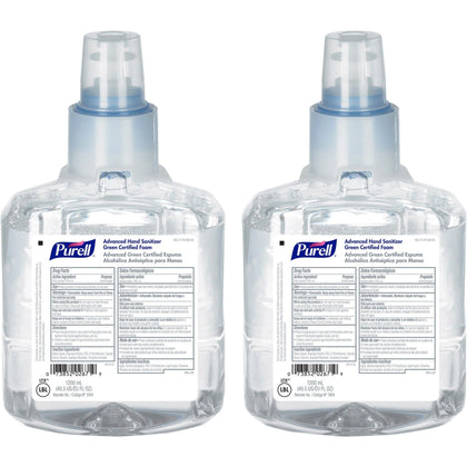 PURELL® Hand Sanitizer Foam Refill - 1.27 Quart - Fragrance & Dye-Free - 2/Carton - Sanitizers