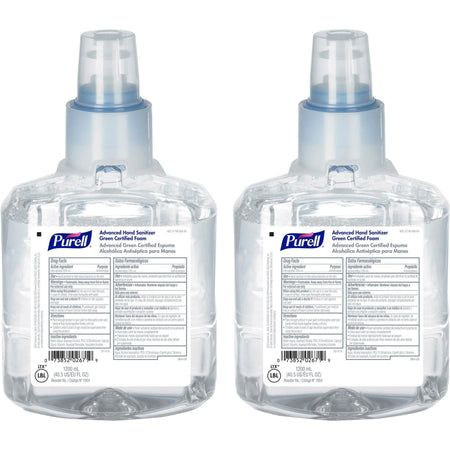PURELL® Hand Sanitizer Foam Refill - 1.27 Quart - Fragrance & Dye-Free - 2/Carton - Sanitizers