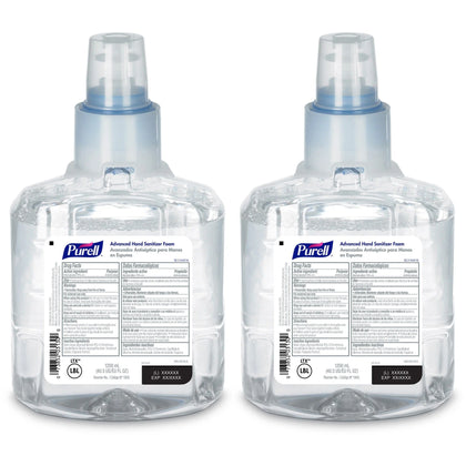 PURELL® Hand Sanitizer Foam Refill - Clean Scent - Kills Germs - 2/Carton - Sanitizers