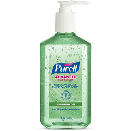 PURELL® Hand Sanitizer Gel - 12 fl oz Pump Bottle: Kills Germs Non-Sticky - Sanitizers