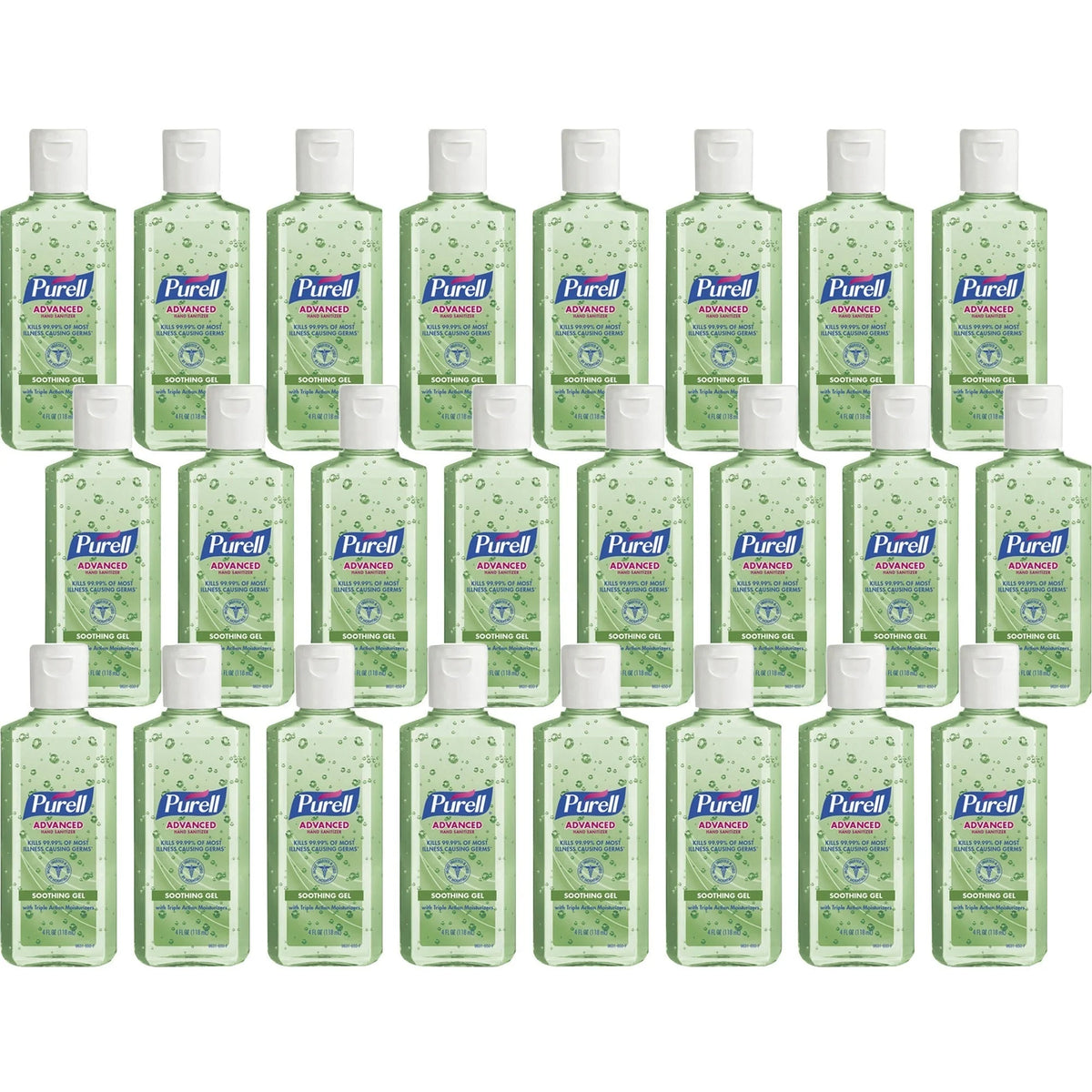 PURELL® Hand Sanitizer Gel - Floral Scent - 4 fl oz - Moisturizing Formula - 24/Carton - Sanitizers