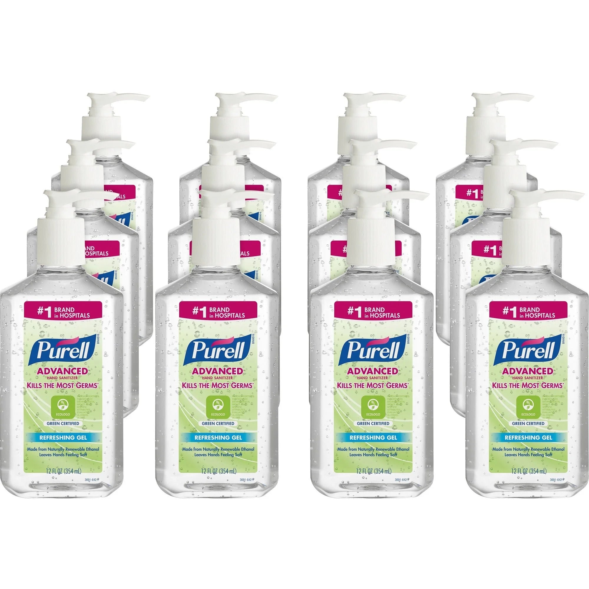 PURELL® Hand Sanitizer Gel - Fragrance-free 12 fl oz Pump Bottle Dispenser - Sanitizers