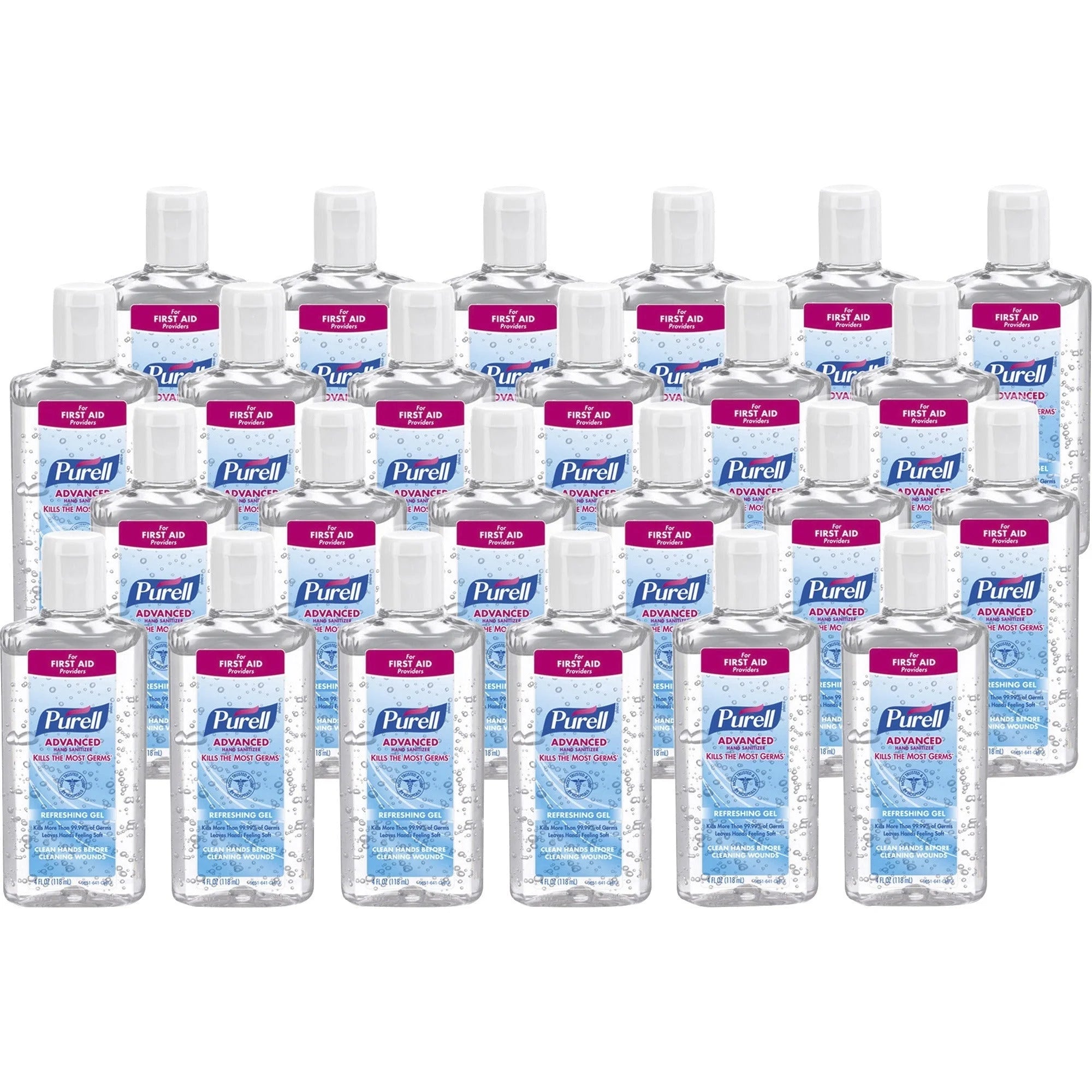 PURELL® Hand Sanitizer Gel: Moisturizing Dye-free - 4 fl oz - Flip Top Bottle - Sanitizers