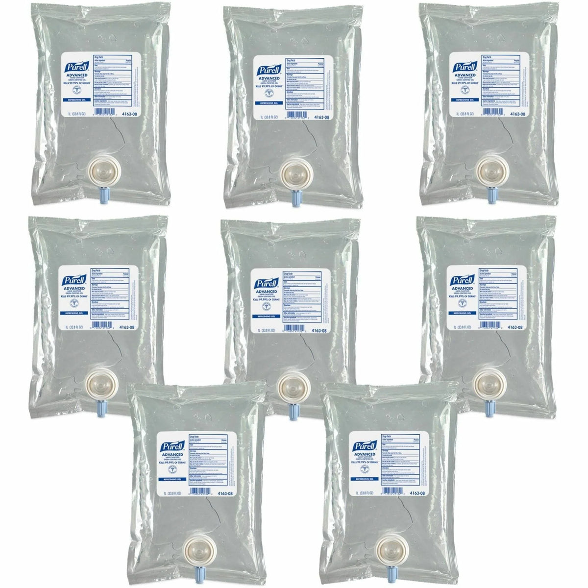PURELL® Hand Sanitizer Gel Refill - 1.06 Quart - Kills Germs - Bio-based Hygienic - 8/Carton - Sanitizers