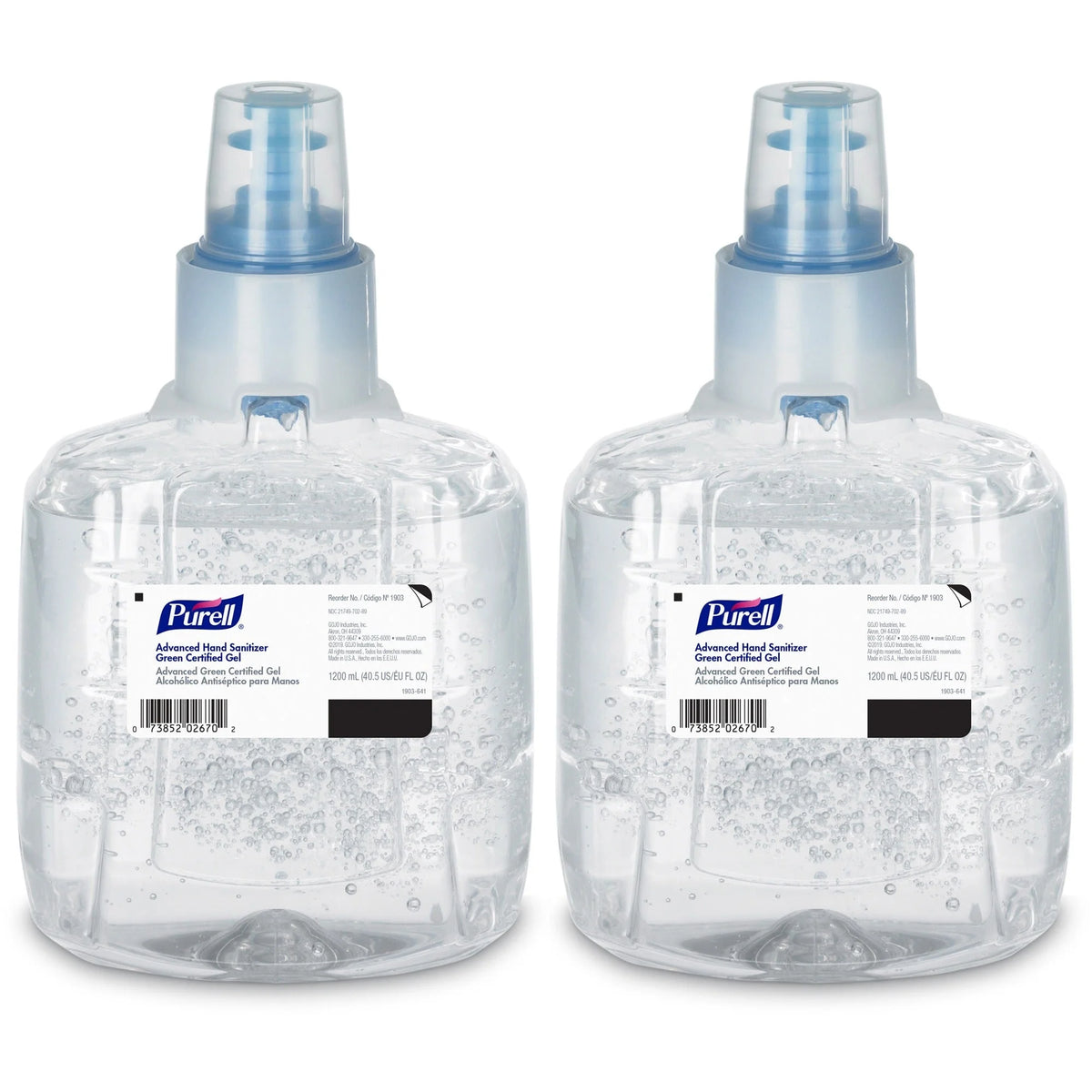 PURELL® Hand Sanitizer Gel Refill - 1.27 Quart - Hands-Free Dispenser - Kills Germs - Fragrance-Free Dye-Free