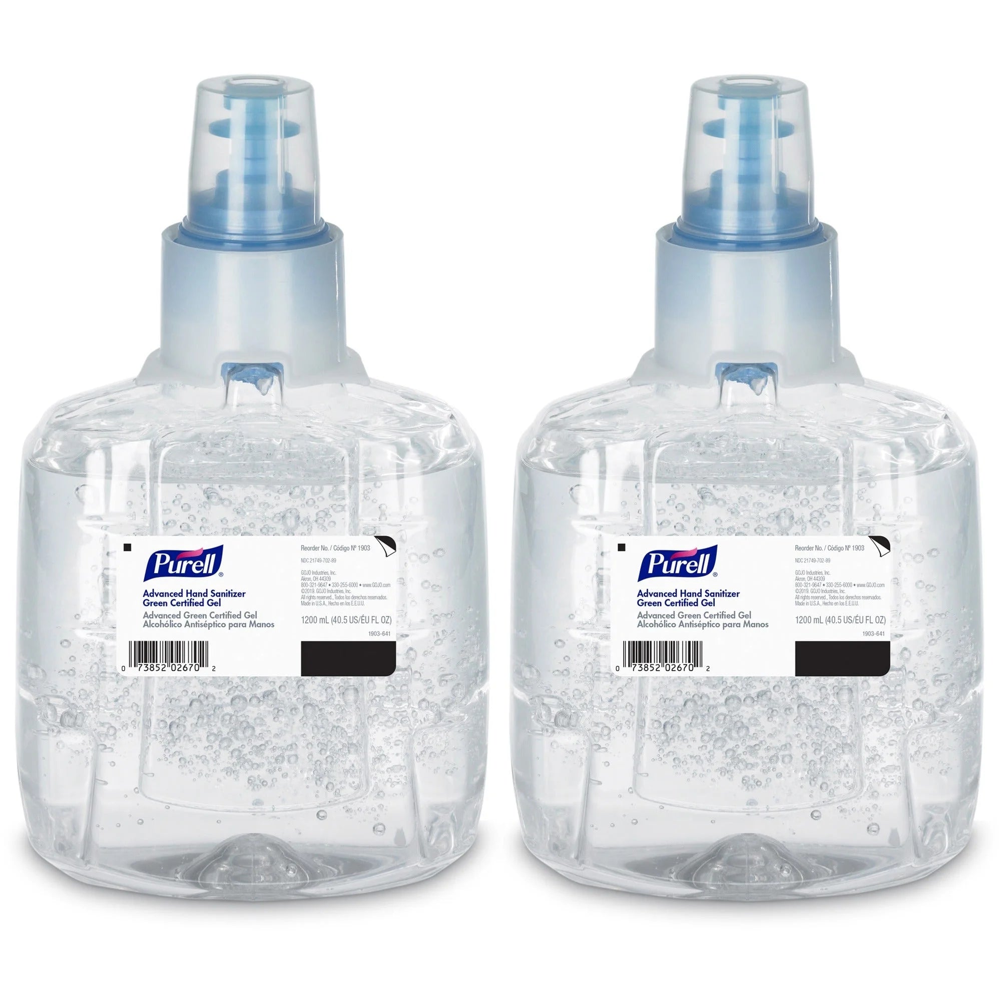 PURELL® Hand Sanitizer Gel Refill - 1.27 Quart - Hands-Free Dispenser - Kills Germs - Fragrance-Free Dye-Free