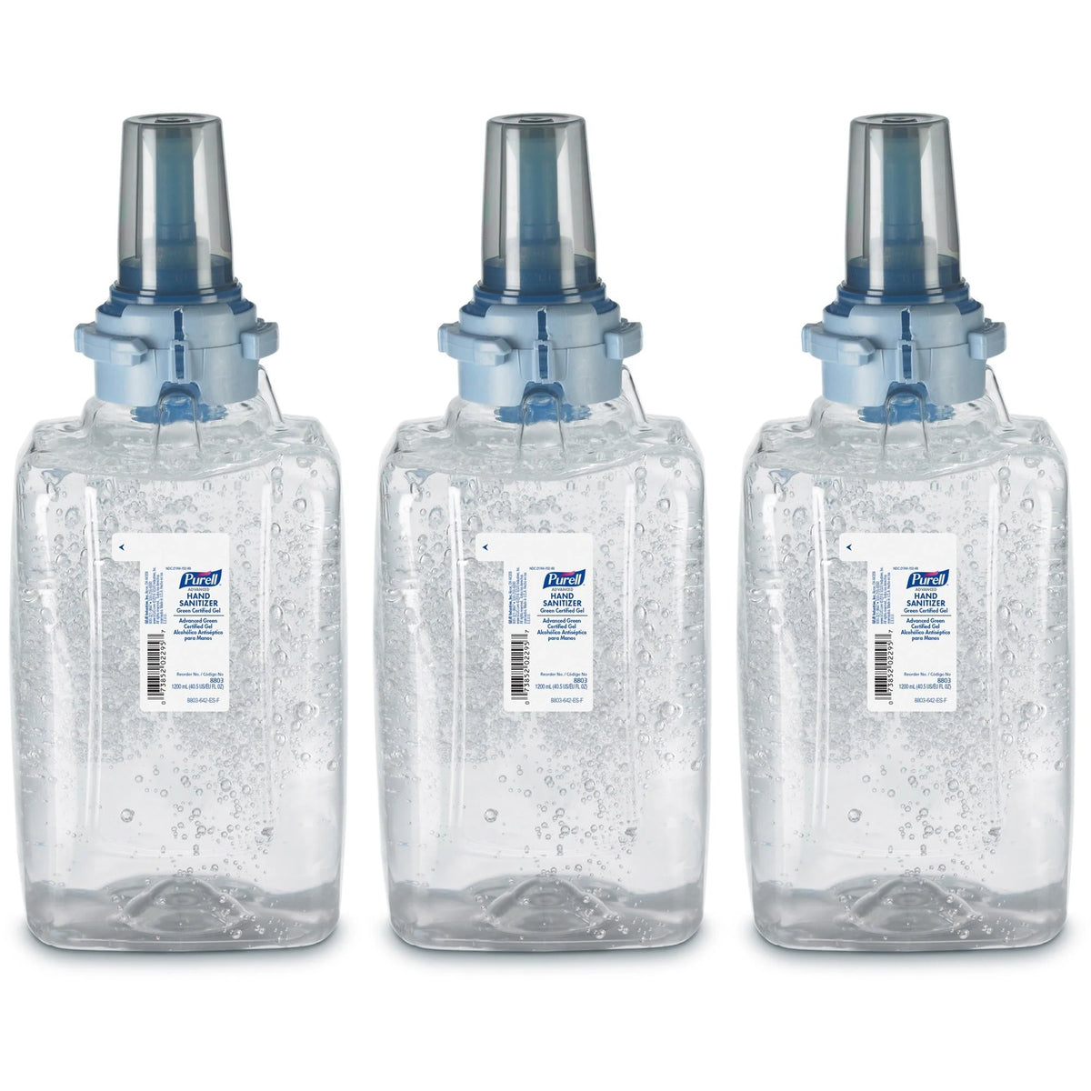 PURELL® Hand Sanitizer Gel Refill - Fragrance-free Dye-free - 1.27 Quart - 3/Carton - Sanitizers
