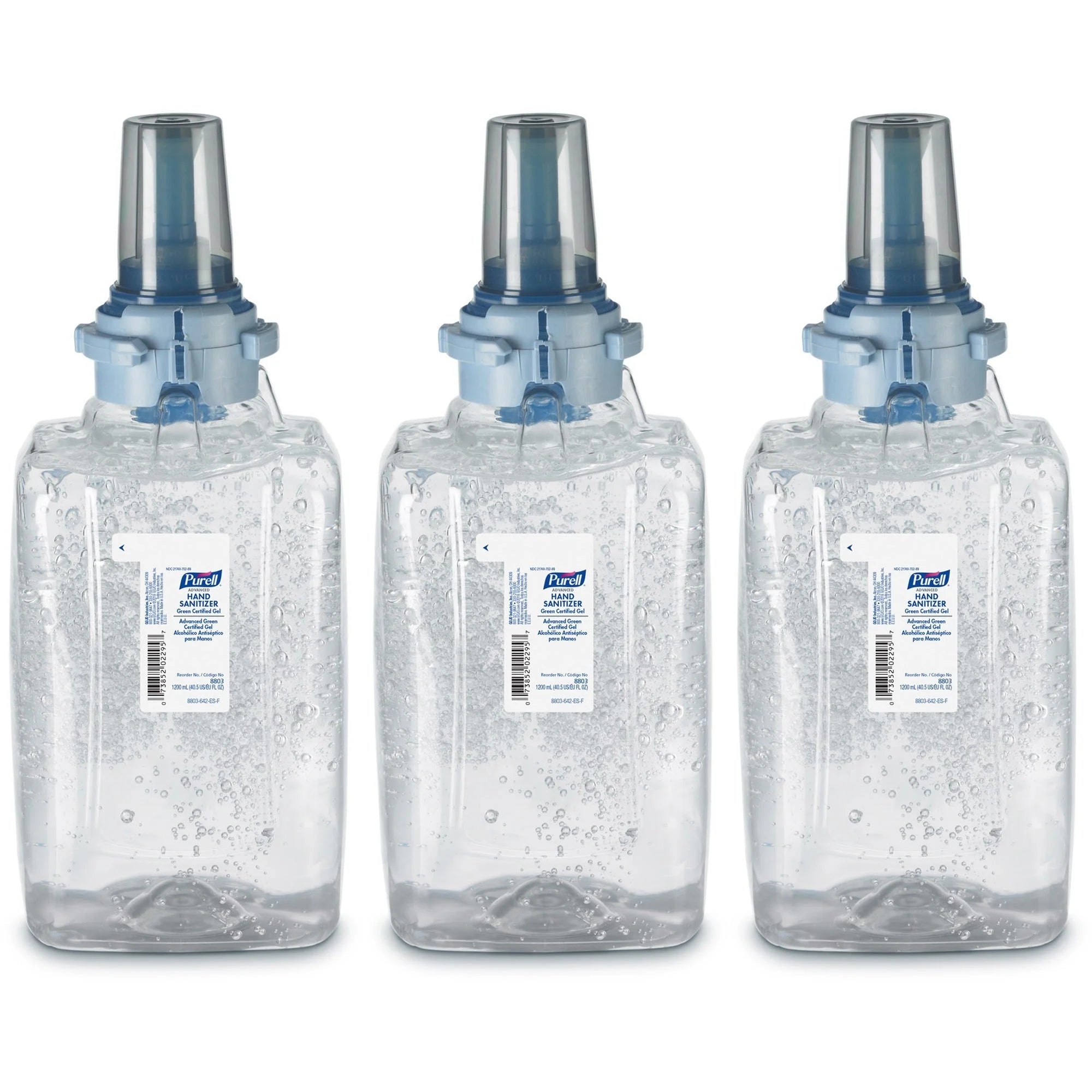 PURELL® Hand Sanitizer Gel Refill - Fragrance-free Dye-free - 1.27 Quart - 3/Carton - Sanitizers