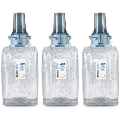 PURELL® Hand Sanitizer Gel Refill - Fragrance-free Dye-free - 1.27 Quart - 3/Carton - Sanitizers