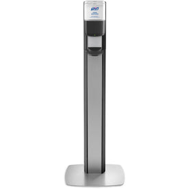PURELL® MESSENGER ES6 Floor Stand with Dispenser - Graphite & Silver - Skin Care Dispensers Refills