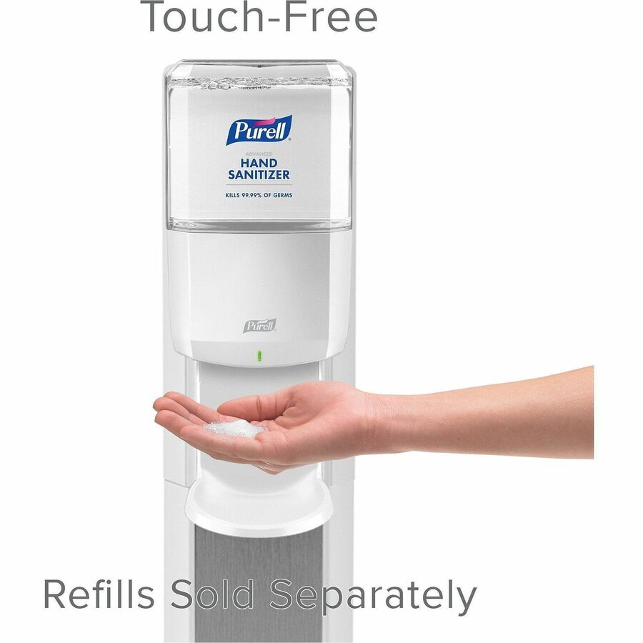PURELL&reg; Messenger ES8 Silver Panel Floor Stand with Dispenser - Alternate-Image2