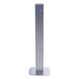 PURELL® Messenger ES8 Silver Panel Floor Stand with Dispenser - Skin Care Dispensers & Refills