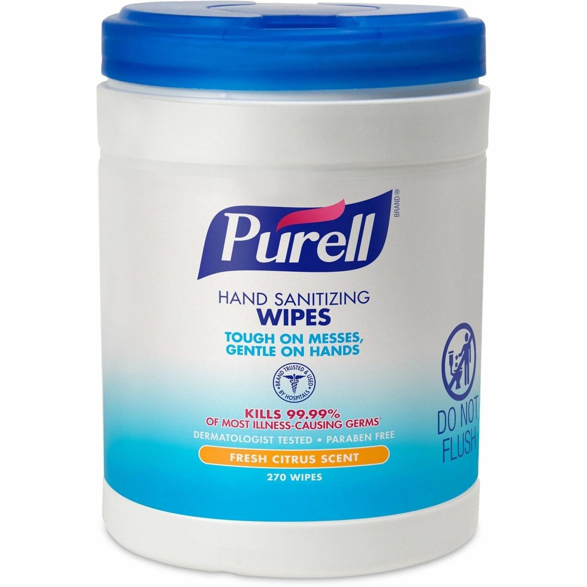 PURELL® Sanitizing Wipes: WhiteTub - 270 Count - 1 Each - Hand Sanitizers