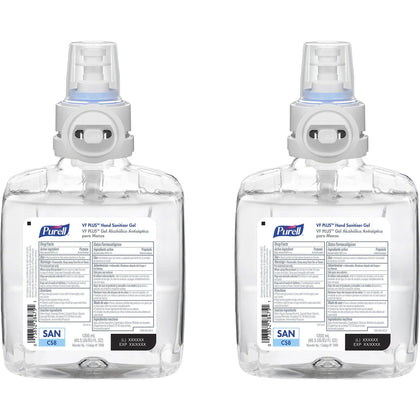 PURELL® VF PLUS Hand Sanitizer Gel Refill - 1.27 Quart - Kills Germs Quick Drying - 2/Carton - Sanitizers