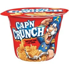 Quaker Oats Cap’N Crunch Cereal Bowl - Corn & Oat Mix - 1.51 oz - Snacks