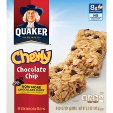 Quaker Oats Chocolate Chip Granola Bars - Individually Wrapped - 8 - Snacks