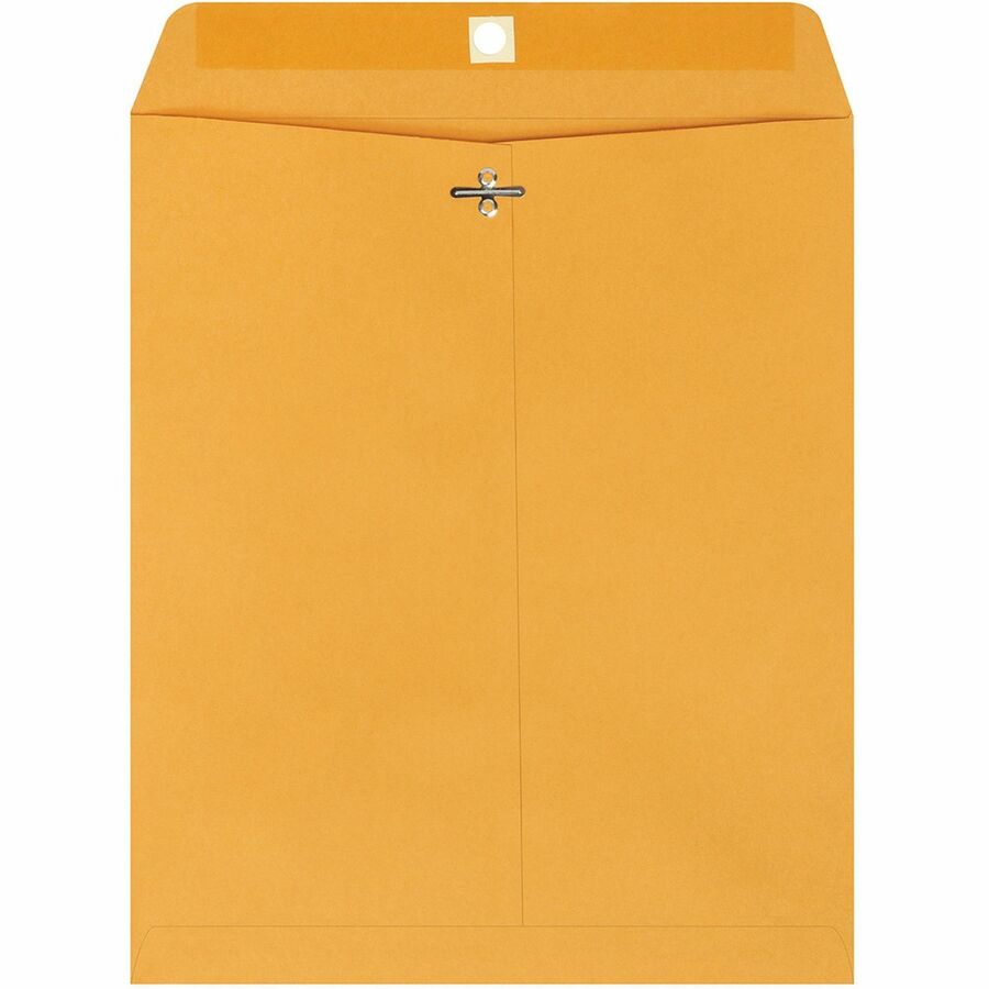 Quality Park 10 x 12 Clasp Envelopes with Deeply Gummed Flaps - Rear