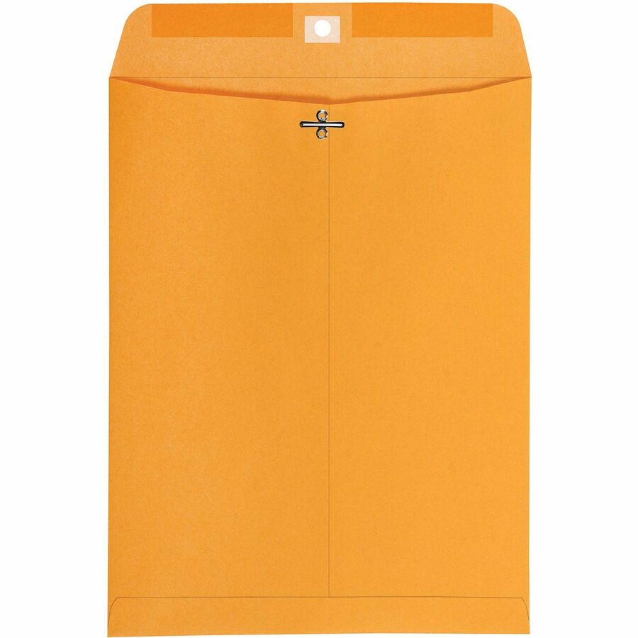 Quality Park 10 x 13 High Bulk Clasp Envelopes with Deeply Gummed Flaps - Rear